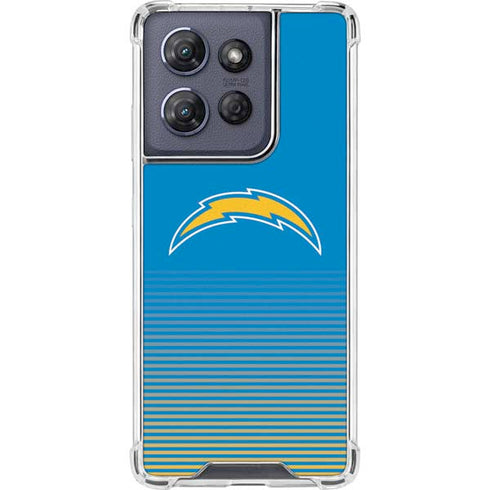 NFL Los Angeles Chargers Breakaway Moto G Play 5G (2025) Clear Case